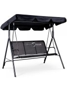 Kerti hinta 3 személyes, állítható tetővel, hintáztatóval