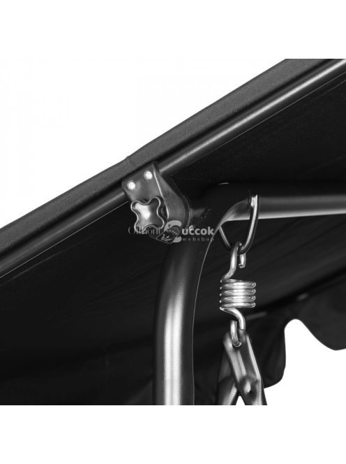 Kerti hinta 3 személyes, állítható tetővel, hintáztatóval