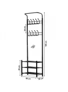 Ruhafogas + szekrény, polc, cipőtartó ModernHome