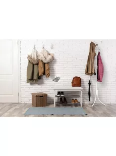 16 akasztós álló ruhafogas, fehér