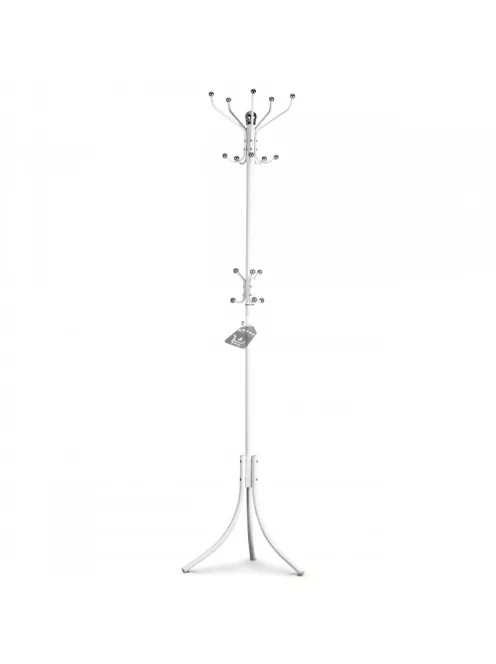 16 akasztós álló ruhafogas, fehér