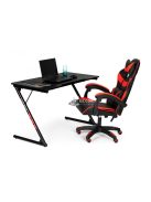 Játékasztal, számítógép asztal gamernek - ergonomikus, RGB világítás, nagy méretű, modern design