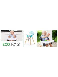   Etetőszék 2in1 ECOTOYS - kényelmes, praktikus, környezetbarát