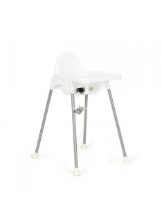   Két az egyben etetőszék, fehér ECOTOYS - gyerek etetőszék, babaszék, baba ülőszék, asztali etetőszék