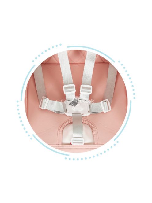 Három az egyben összecsukható gyermek etetőszék rózsaszín