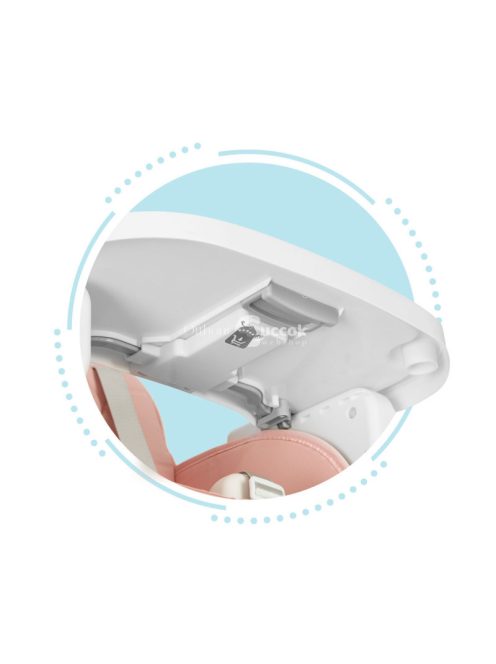 Három az egyben összecsukható gyermek etetőszék rózsaszín