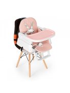 Három az egyben összecsukható gyermek etetőszék rózsaszín