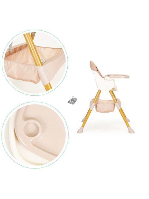 Baba etetőszék 2in1 ECOTOYS - babaülés, etetőszék, magas szék, kényelmes, biztonságos