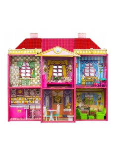   Baba ház Villával és bútorokkal - gyerekeknek, játék, kreatív, szórakozás, minőségi, otthon, belsőépítészet