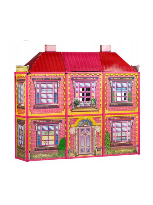 Baba ház Villával és bútorokkal - gyerekeknek, játék, kreatív, szórakozás, minőségi, otthon, belsőépítészet