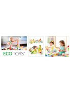 Fa oktató építőkocka város állatkerttel 120 darab