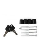 Sötétszürke cinkelt acél postaláda