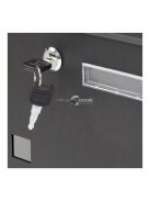 Cinkelt acél antracit postaláda újságtartóval