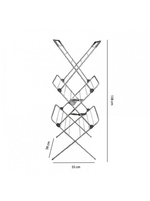Függőleges szárító 15m ModernHome - praktikus, helytakarékos, könnyen összecsukható, modern design.