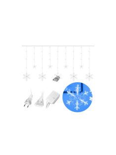   Fények hópehelyek csillagok Karácsonyi fényfüggöny 138LED