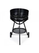 Kerek kerti grill állítható ráccsal - kerti sütő, grillező, grillrács, kerti party, tűzrakóhely