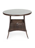 Rattan kerti bútor szett 4 székkel és üveglappal ellátott asztallal