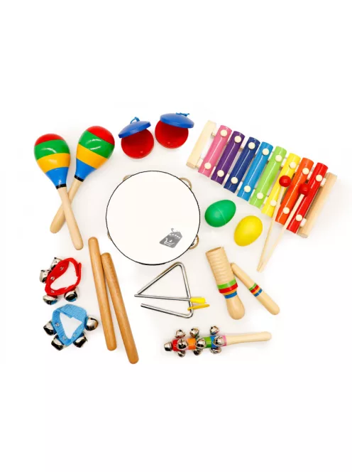 Zenei hangszer készlet 10 hangszerrel hátizsákkal ECOTOYS