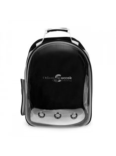   Macskaszállító hátizsák üvegablakkal, kutyaszállító táskával - háziállat hátizsák, utazó táska, kisállat szállító