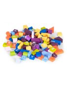 Színes faépítő kockák gyerekeknek 108db - Kreatív játék, oktatás, építészet, szórakozás, gyermekfejlesztés