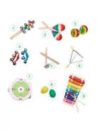 Zenei hangszer szett 14 hangszerrel + táska Ecotoys