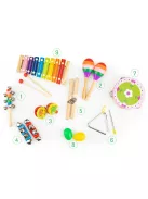 Zenei hangszer szett 14 hangszerrel + táska Ecotoys