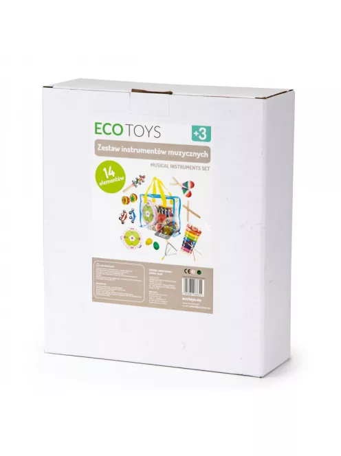 Zenei hangszer szett 14 hangszerrel + táska Ecotoys