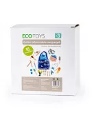 Fa hangszer játék készlet 16 db + táska ECOTOYS, hangszerek gyerekeknek, zenélés, zenei játék, hangszerszett