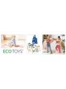 Fa hangszer játék készlet 16 db + táska ECOTOYS, hangszerek gyerekeknek, zenélés, zenei játék, hangszerszett