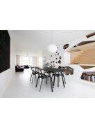 Modern fekete nappali székek szettje, 4 db