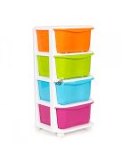 Tároló szervező 4 kihúzható műanyag fiókkal