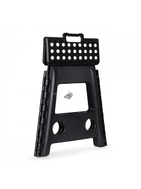 Összecsukható háromlábú, 1 lépcsős műanyag zsámoly, 39 cm