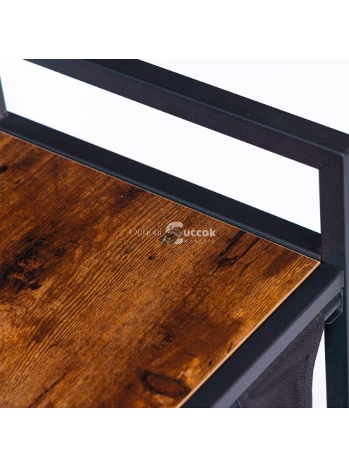 Ruhaválogató kosár, 2 kosár, acél loft szerkezet