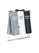 Ruhatartó kosár, 3 szövet kosárral, alumínium szerkezet