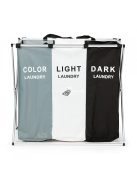 Ruhatartó kosár, 3 szövet kosárral, alumínium szerkezet