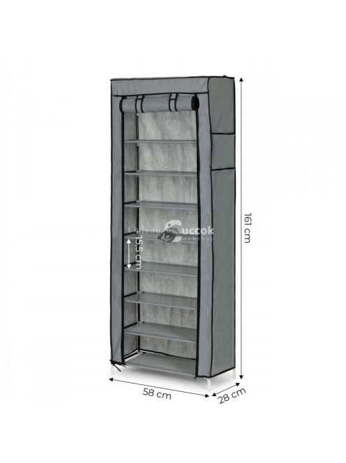 Ruhás és cipős szekrény polcokkal