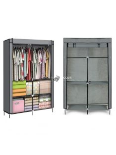   Nagy szövetes ruhásszekrény polcokkal ruhákhoz és cipőkhöz