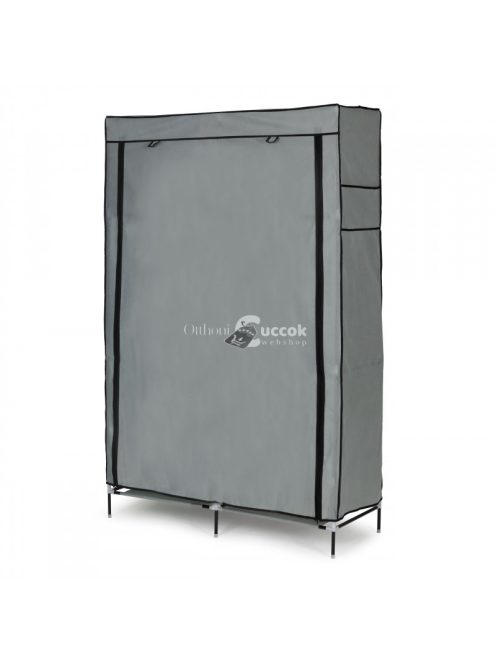 Nagy szövetes ruhásszekrény polcokkal ruhákhoz és cipőkhöz