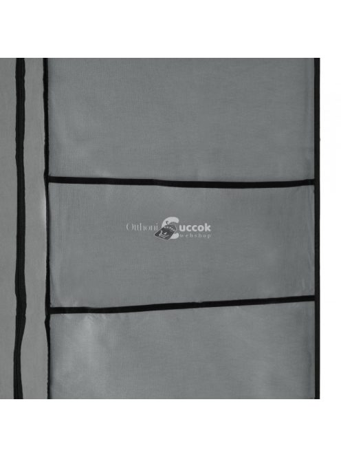 Nagy szövetes ruhásszekrény polcokkal ruhákhoz és cipőkhöz