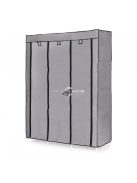 Textil ruhásszekrény - nagy méretű textil szekrény polcokkal ruhák és cipők számára