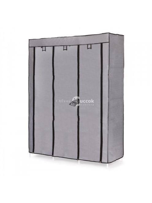 Textil ruhásszekrény - nagy méretű textil szekrény polcokkal ruhák és cipők számára