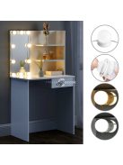 Korszerű öltözőasztal nagy tükörrel és polcokkal ModernHome