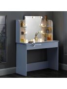 Stílusos sminkasztal nagy tükörrel és polcokkal - ModernHome