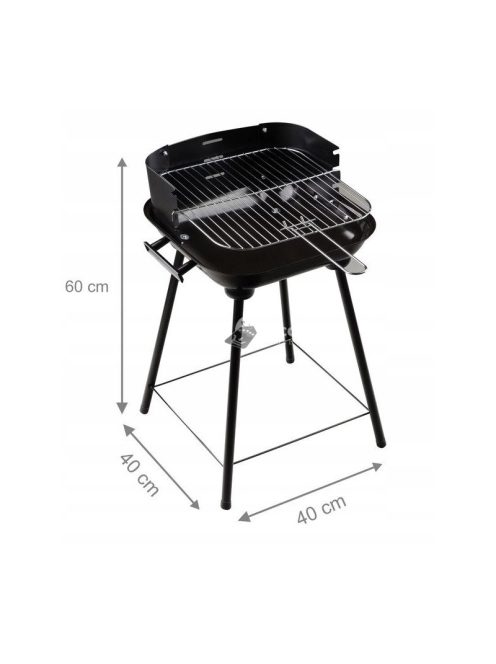 Kerti grill állítható piknikező ráccsal