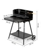 Kerti grill sütő nyársakkal - BBQ grillező kerti sütő - kerti sütögetés nyársakkal - kerti grillező sütő