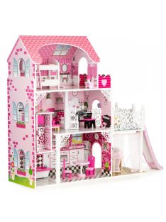   Fa baba ház XXL lifttel és ECOTOYS csúszdával - Gyerekszoba játék - Kreatív játék