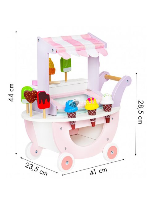 Fa kocsis fagyizó bolt gyerekeknek 12 darabbal