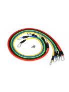 Fitness gumiszalagok készlete markolatokkal - 5 db