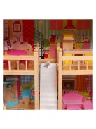 Fa babaház bútorokkal, medencével és világítással ECOTOYS