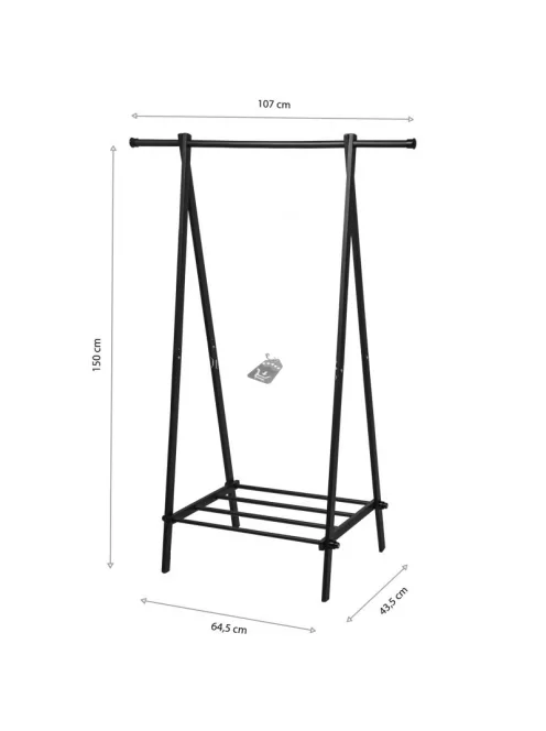 Fali vállfák polccal ruhásszekrényhez - ruhák tárolása, praktikus tárolás, ruhatár rendezése